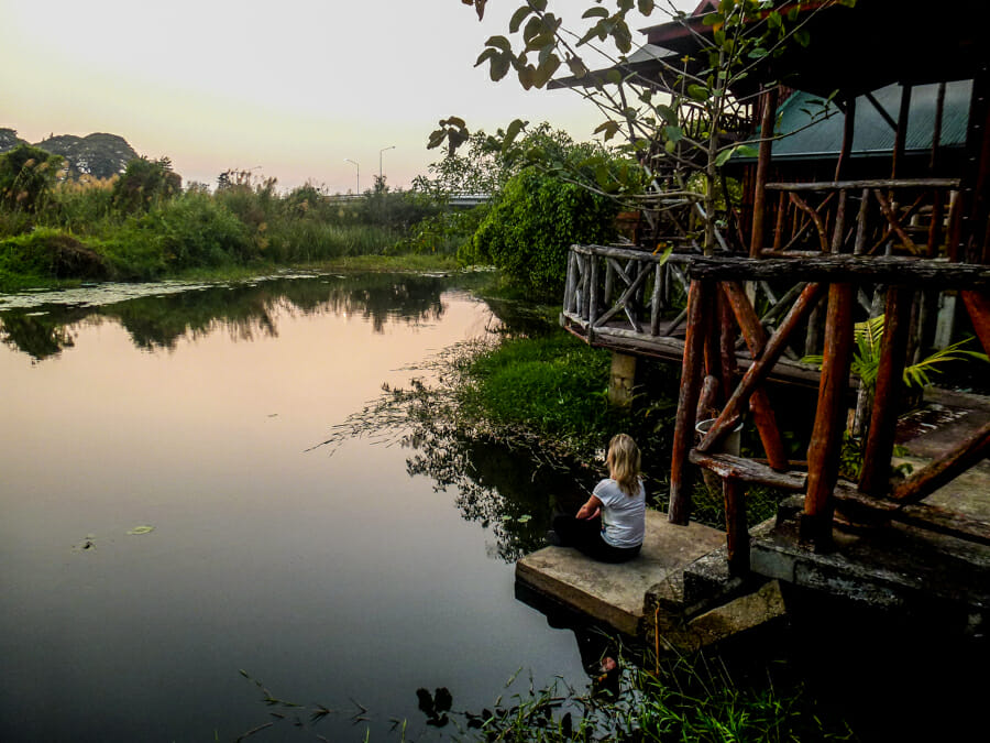 cabane sur l'eau thailande