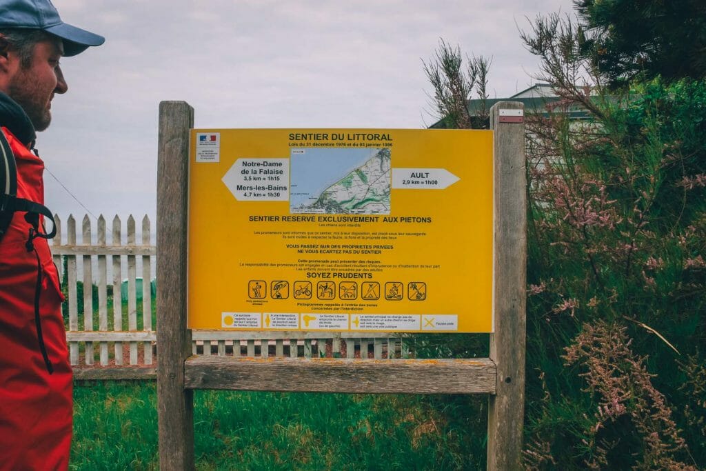 sentier du littoral mers les bains
