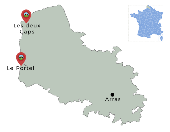 carte Site des 2 Caps