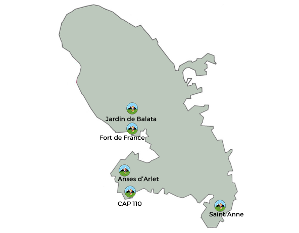 carte de la martinique