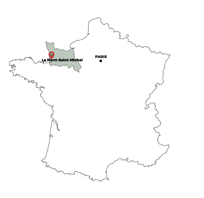 carte mont saint michel