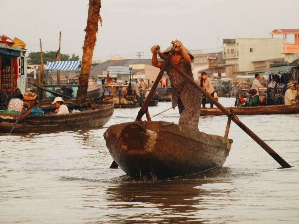 marché flottant delta mekong