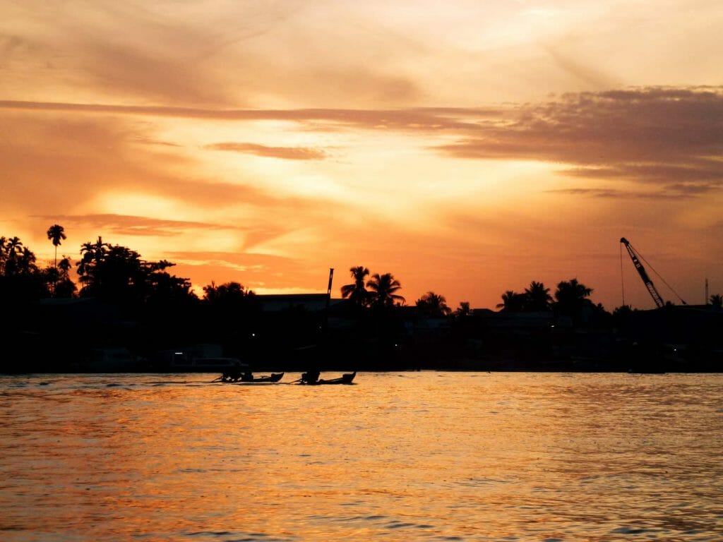 coucher soleil Can Tho