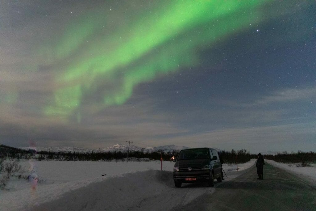 Photographier les aurores boréales lors d'un road trip à Tromsø