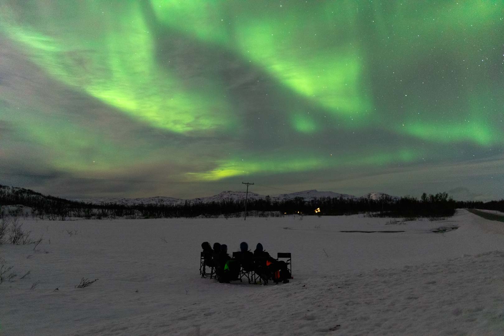 Aurores boréales à Tromsø