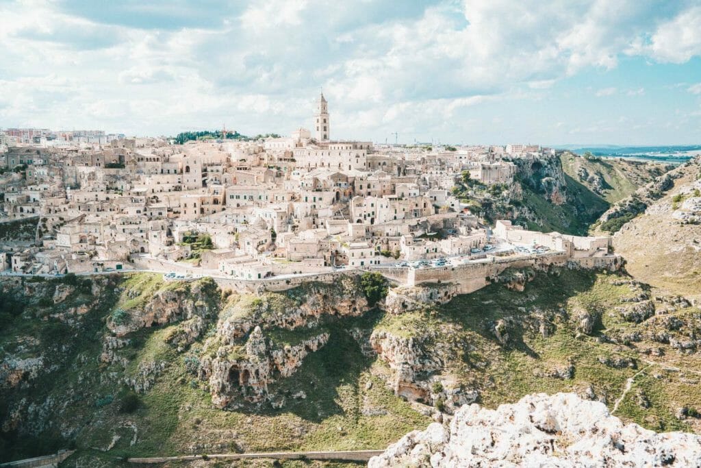 vue sur la ville de matéra