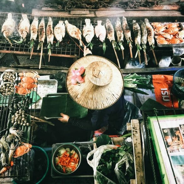 marché flotant bangkok