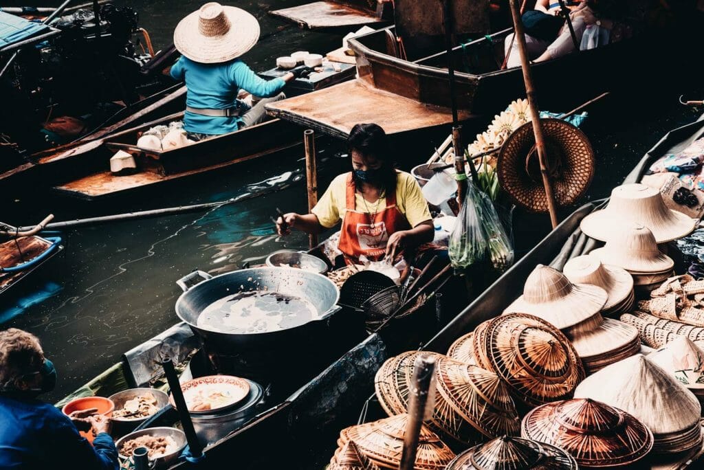 marché flotant bangkok