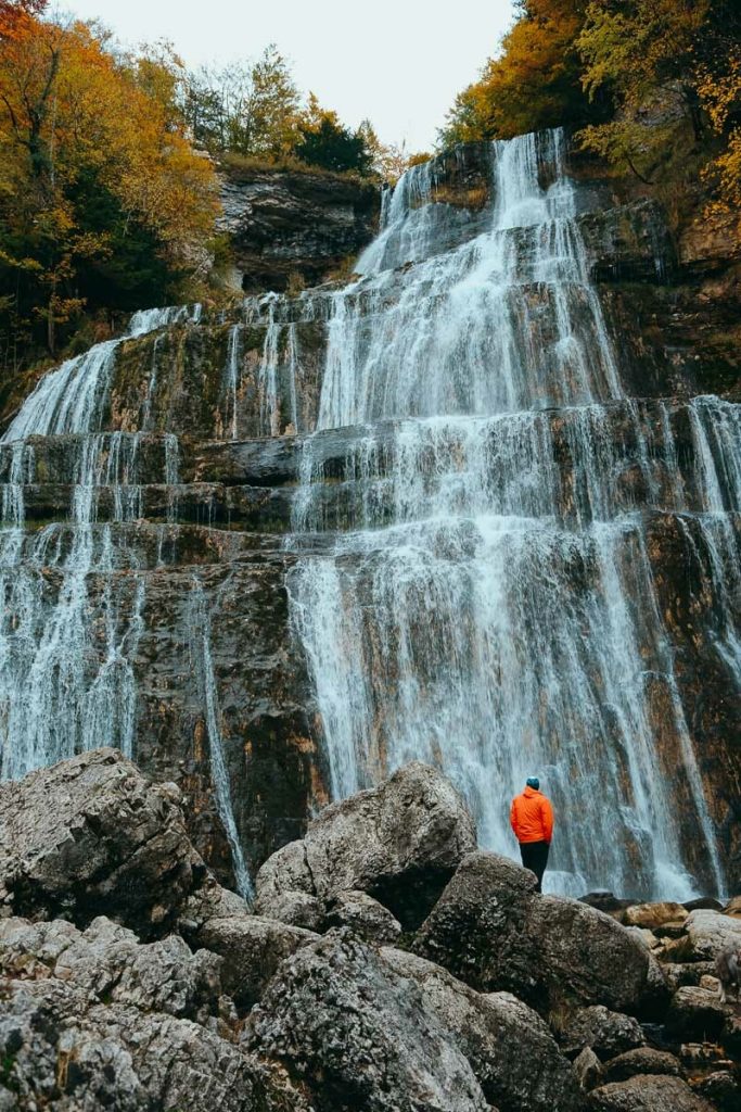 cascade du hérisson l'éventail
