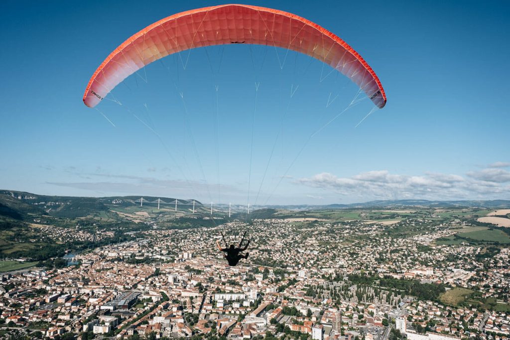 parapente millau