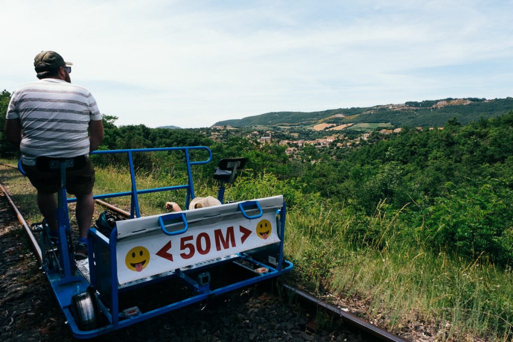 vélorail du larzac
