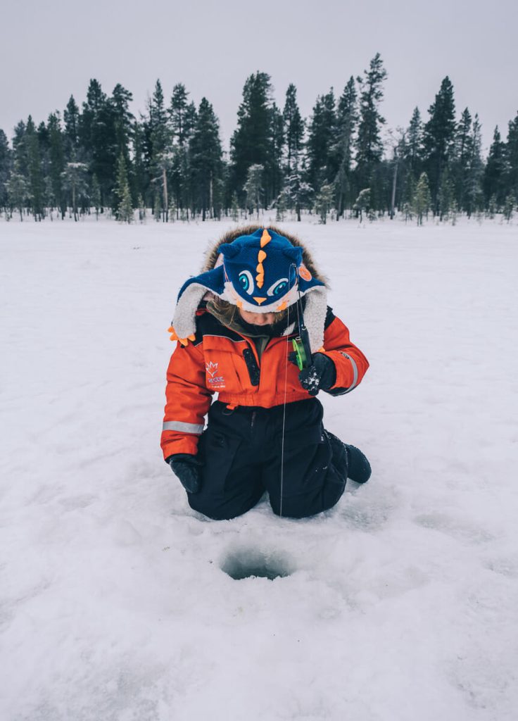 activités laponie peche sur glace