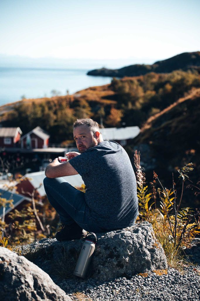 pause pique-nique dans le village de Nusfjord