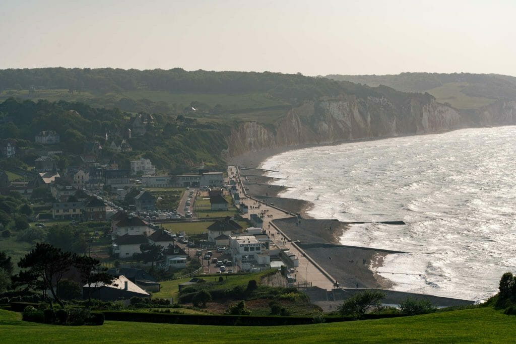 pourville sur mer falaise