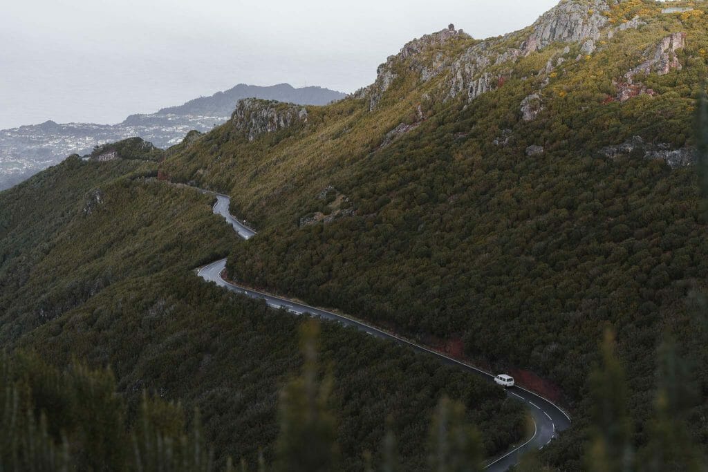 route montagnes madère