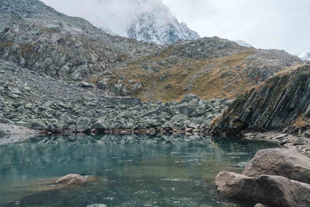 lac bleu chamonix mont blanc