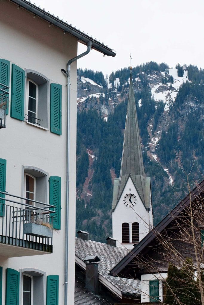 Bregenzerwald Autriche en hiver
