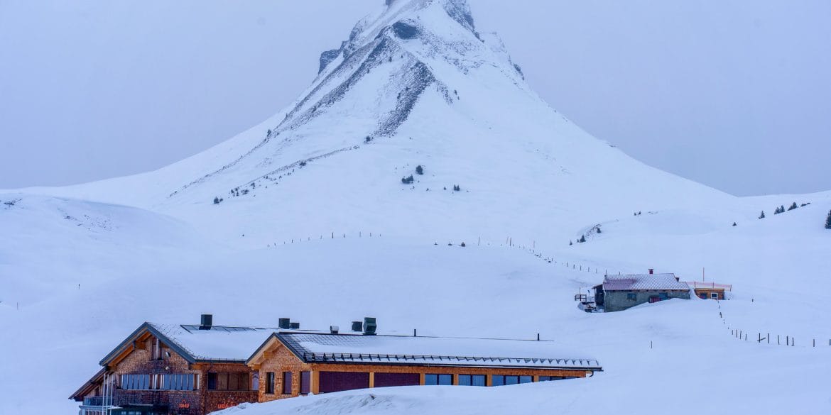 Bregenzerwald Autriche en hiver