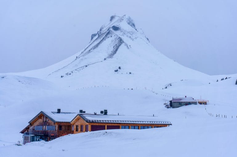 Bregenzerwald Autriche en hiver