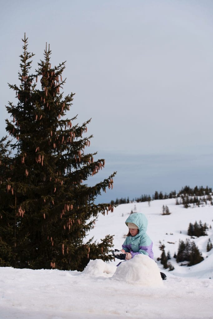 Bregenzerwald Autriche en hiver