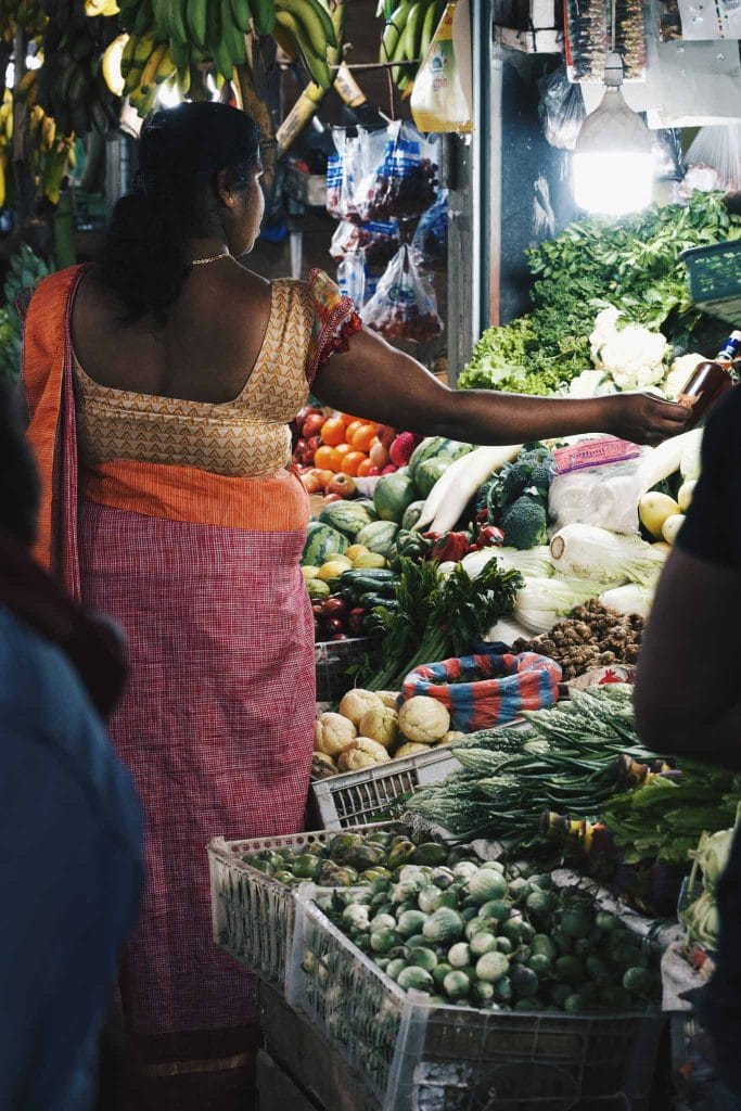 Marché local Sri Lanka
