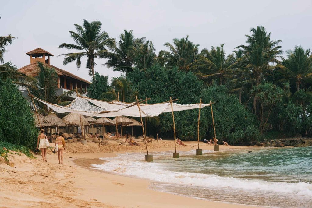 plage Côte sud au sri lanka