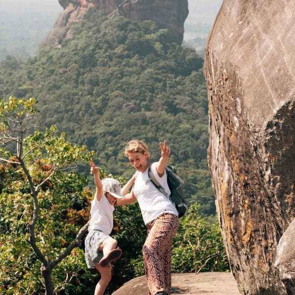 randonnée rocher du lion Sigiriya