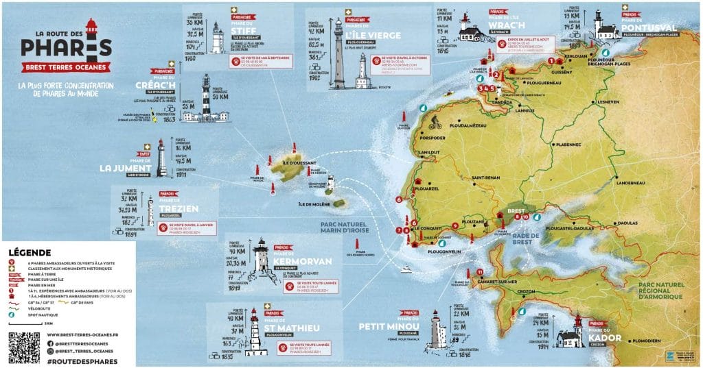 carte route des phares