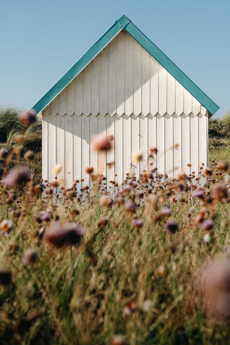 Coucher de soleil Cabine de Gouville sur mer