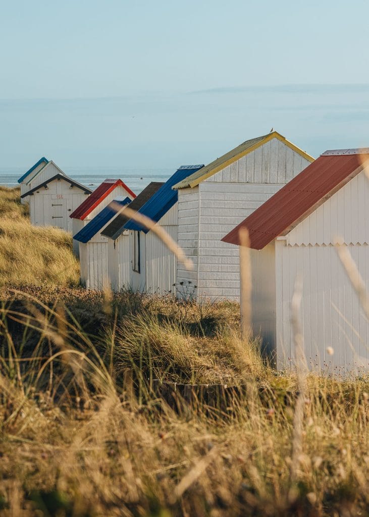 Coucher de soleil Cabine de Gouville sur mer