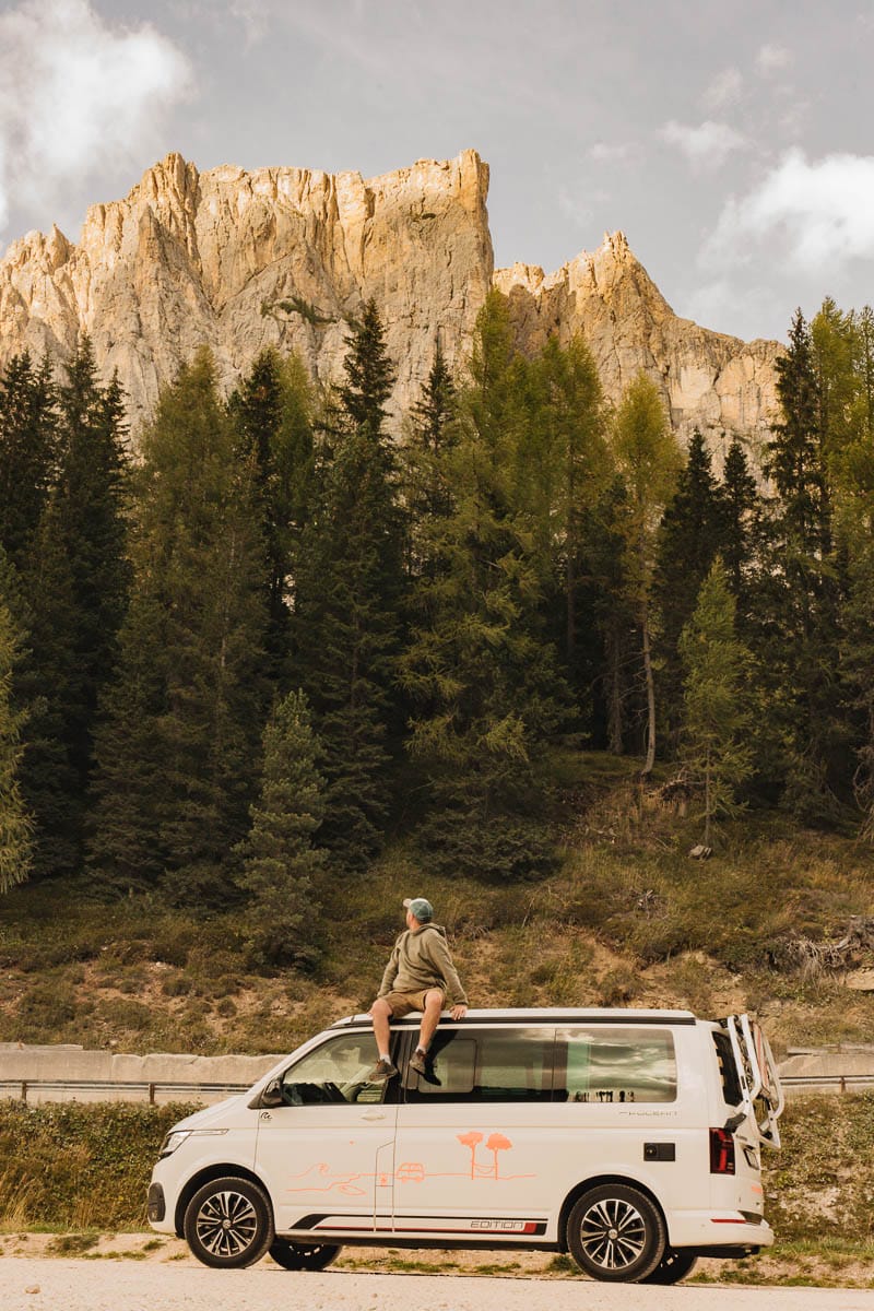 Road trip Dolomites van