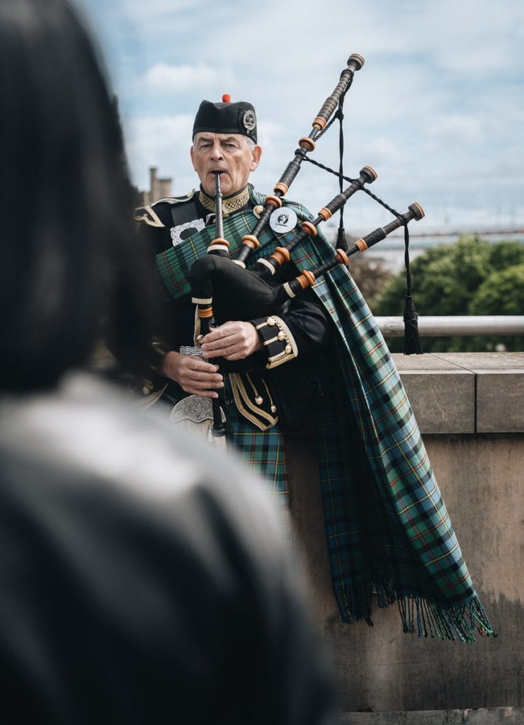 joueur de cornemuse Édimbourg