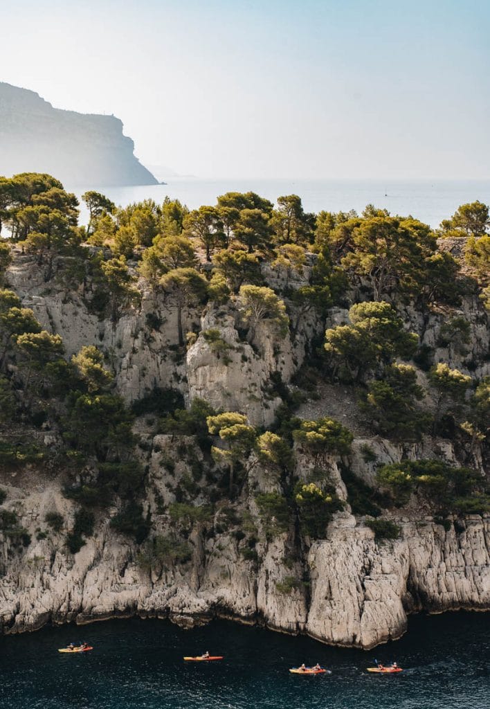 calanques en kayak