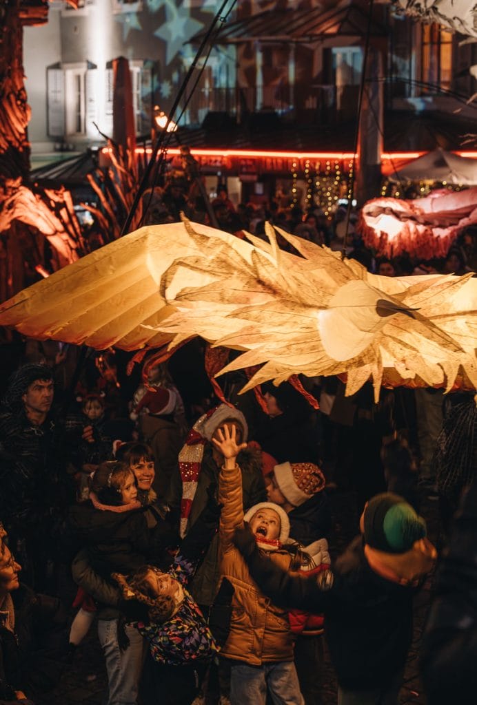 arrivée du père noel evian