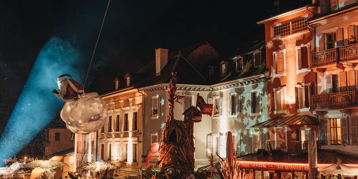 arrivée du père Noël évian
