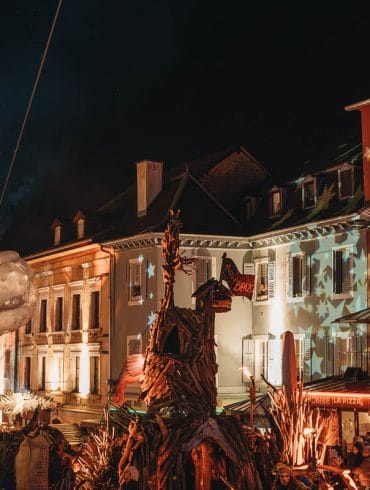 arrivée du père Noël évian