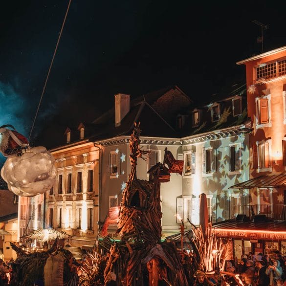 arrivée du père Noël évian