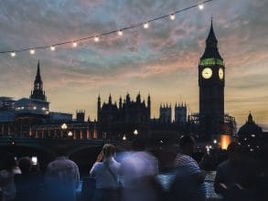Londres au coucher de soleil