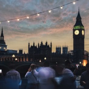 Londres au coucher de soleil