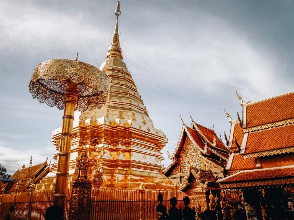 temples dorés au Doi Suthep